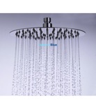 Interior Blue Ultra Thin Stainless Steel Shower Head Round